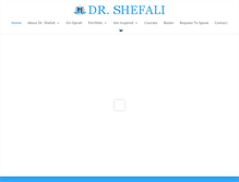 Tablet Screenshot of drshefali.com